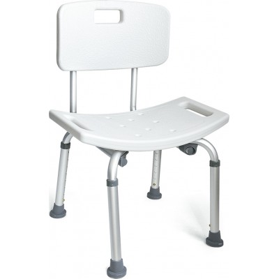 Καρέκλα Μπάνιου Αλουμινίου με Πλάτη Shower Bench VT 105 09-2-049 Vita